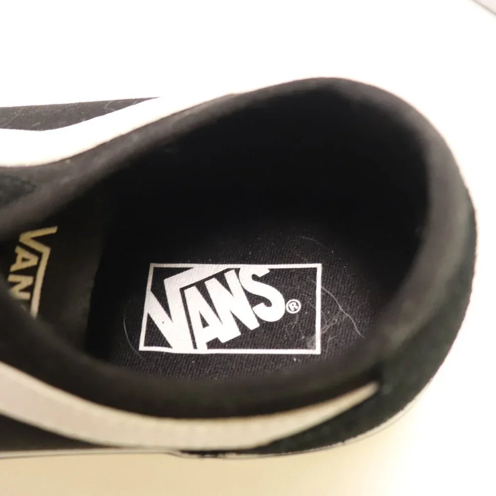 Vans Lace Up with Rounded Toes Men's Sneakers Size 10 Black with White Trim